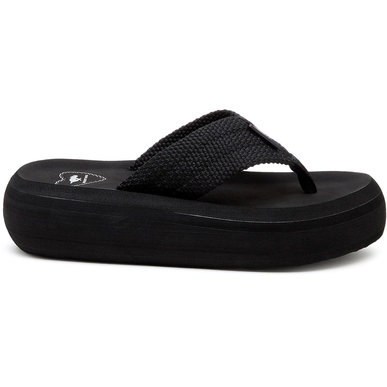 Rocket Dog Sandy Webbing Textile Women's Black Sandals