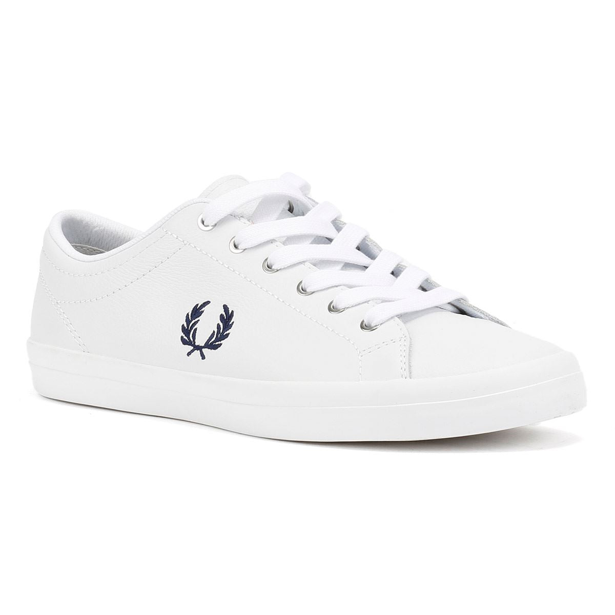 Fred Perry Baseline Leather Men's White/Navy Sneakers
