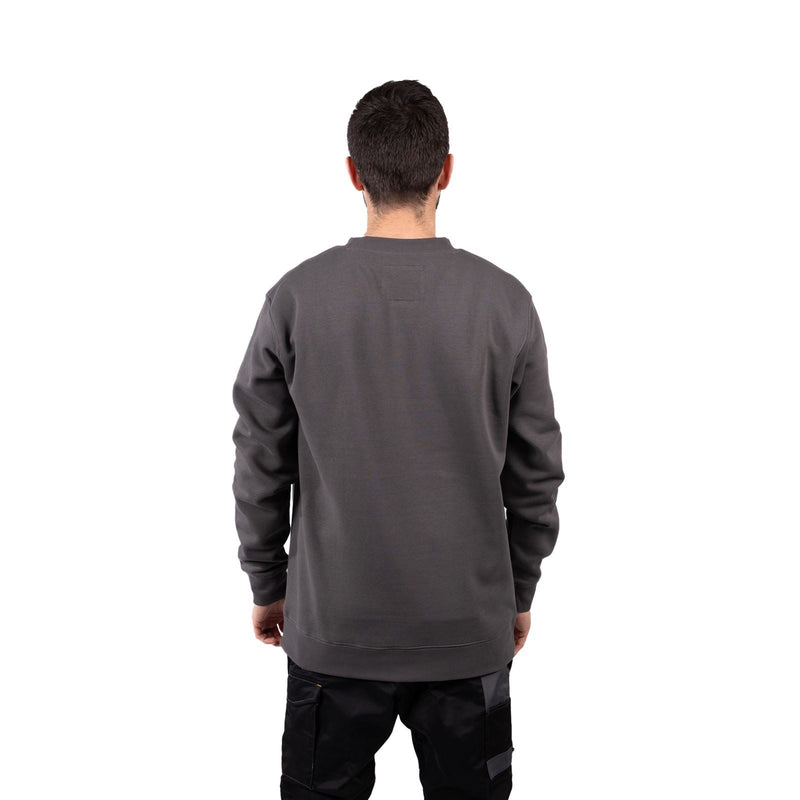 Caterpillar Midweight Crewneck Cotton Men's Grey Sweatshirt