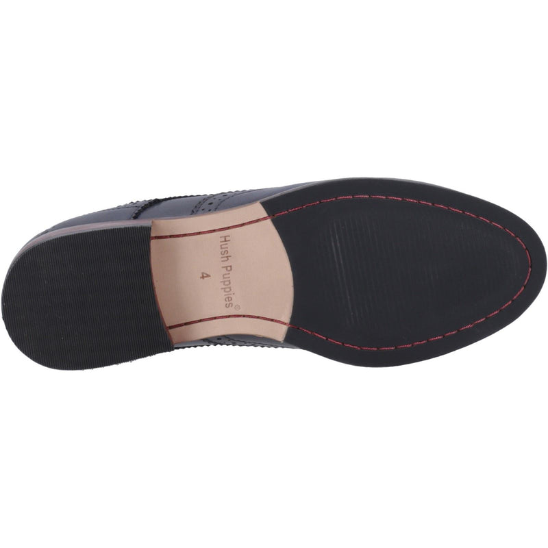 Hush Puppies Natalia Leather Women's Navy Brogues Shoes