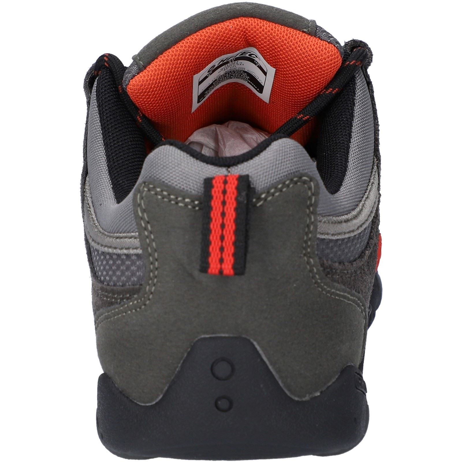 Hi-Tec Quadra II Suede Men's Charcoal/Zingy Red Hiking Boots