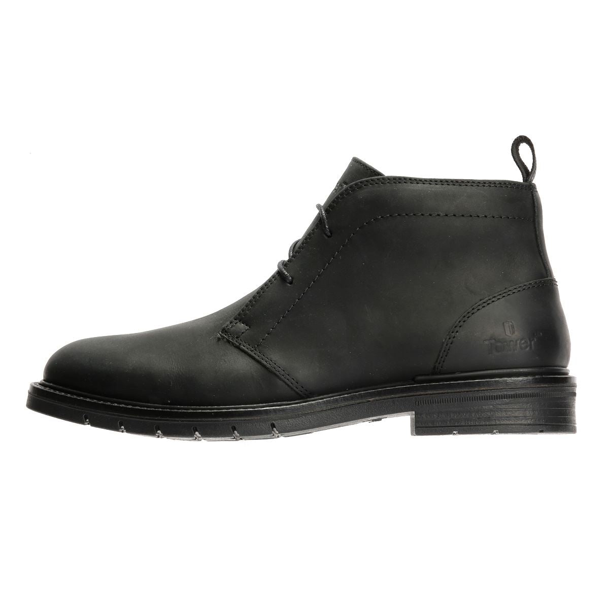 Tower London Armour Chukka Lace Up Leather Men's Black Boots