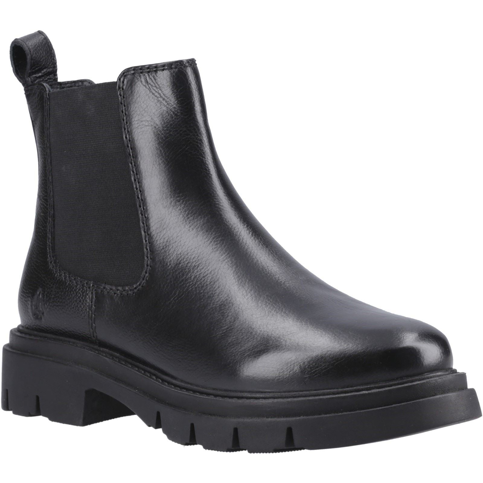 Hush Puppies Raya 2 Leather Chelsea Leather Women's Black Flat Chelsea Boots