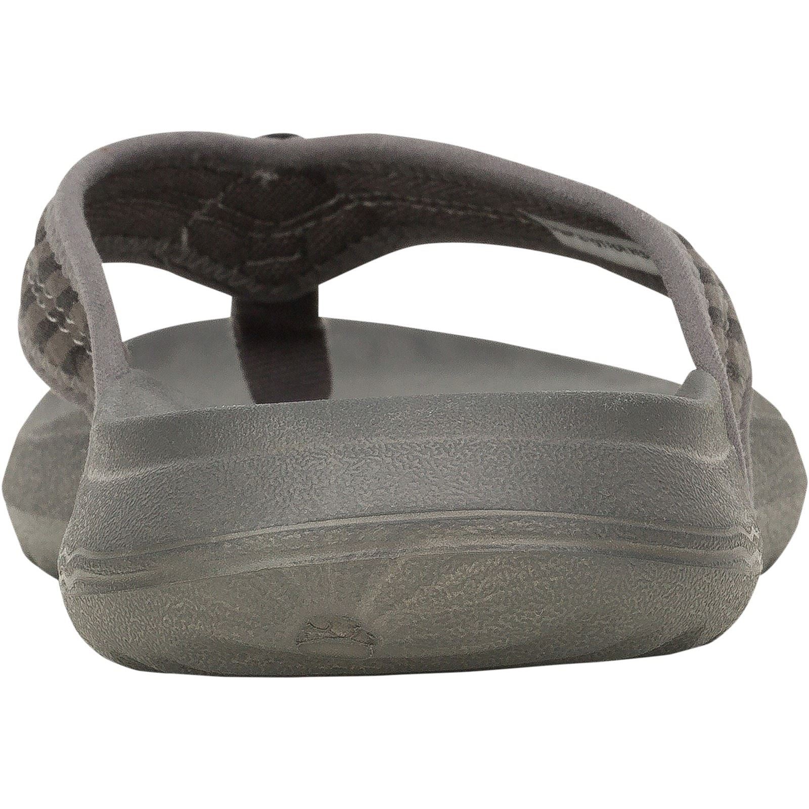 HEYDUDE Myers Flip Nu Prep Cotton Blend Men's Black/Granite Grey Flip Flops