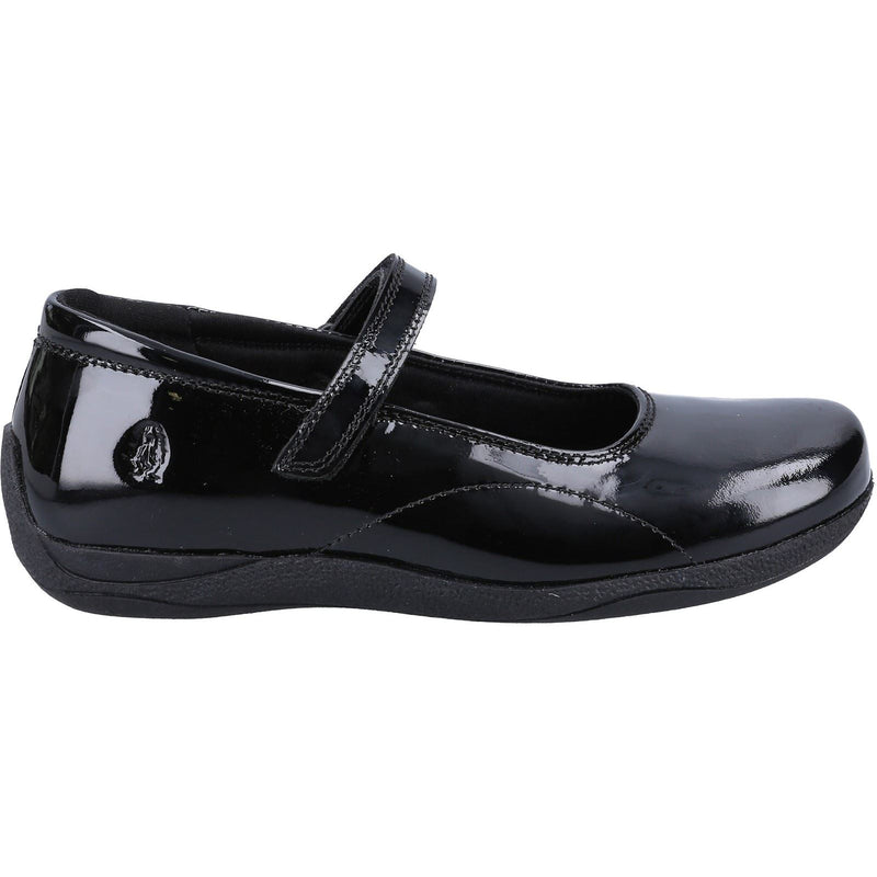 Hush Puppies Aria Patent JNR Leather Girls's Black Shoes