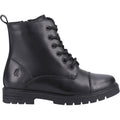 Hush Puppies Lauren Senior Leather Girls's Black Boots