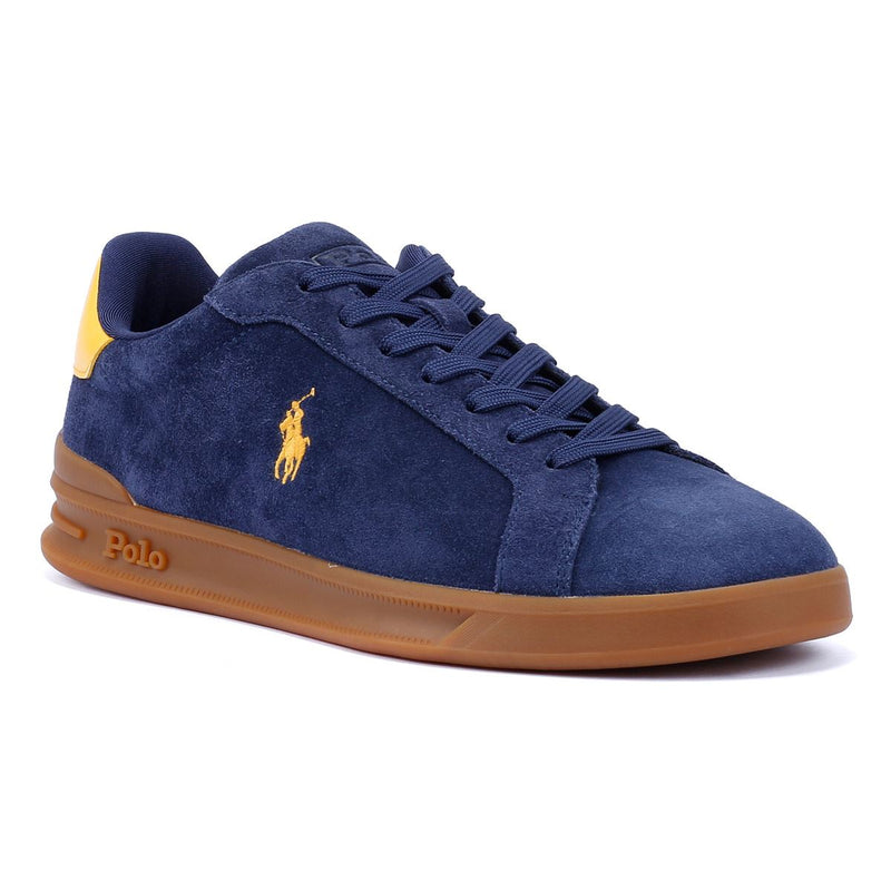 Ralph Lauren Heritage Court II Suede Men's Navy Sneakers