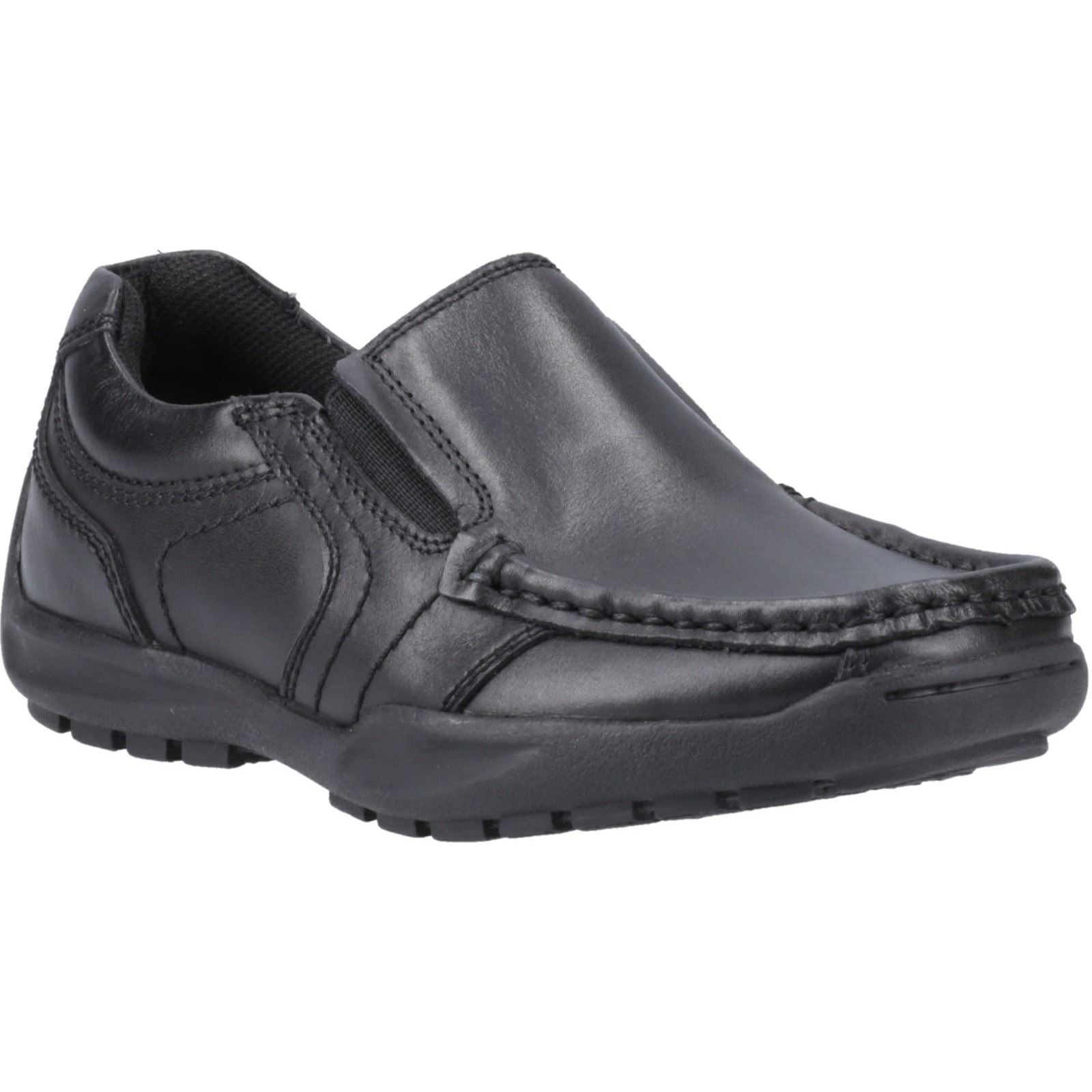 Hush Puppies Morgan Leather Boys's Black Loafers