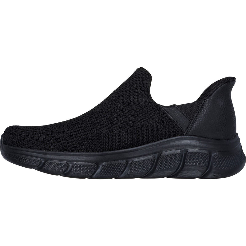 Skechers BOBS Sport B Flex Resilient Textile Men's Black Trainers
