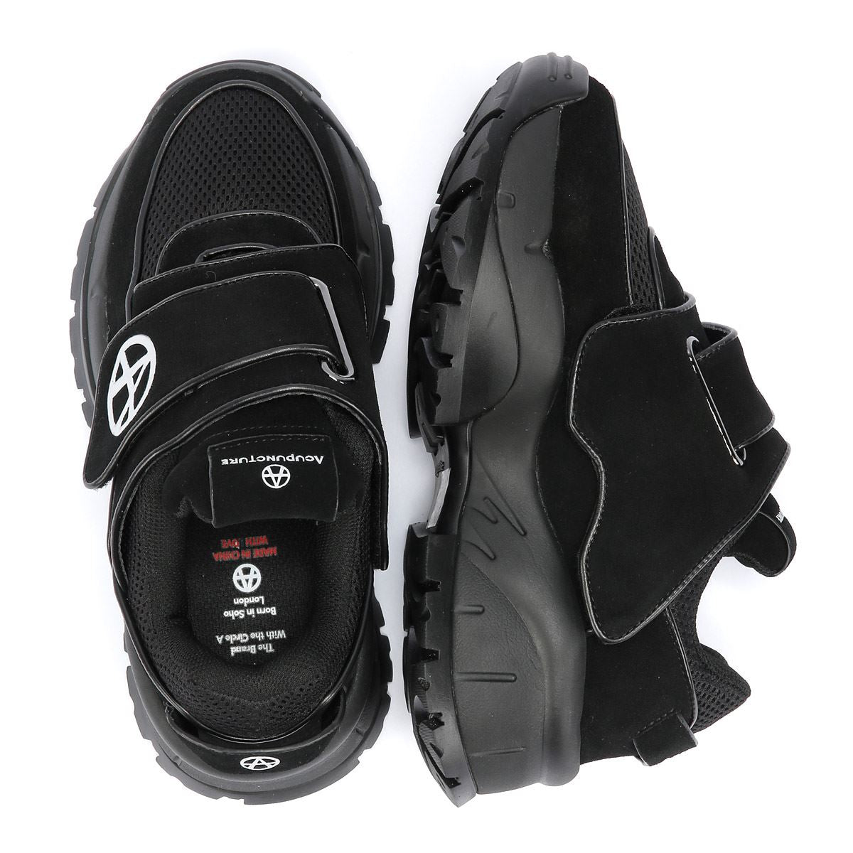 Acupuncture BG Beefer Suede Triple Black Sneakers