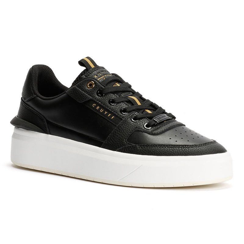 Cruyff Endorsed Tennis Leather Men's Black/White Sneakers