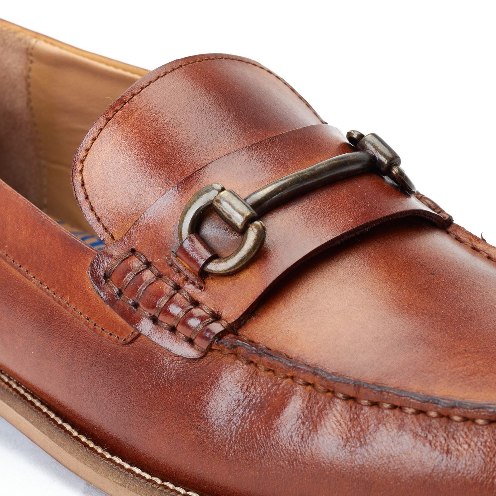 Base London Madison Leather Men's Burnt Tan Loafers