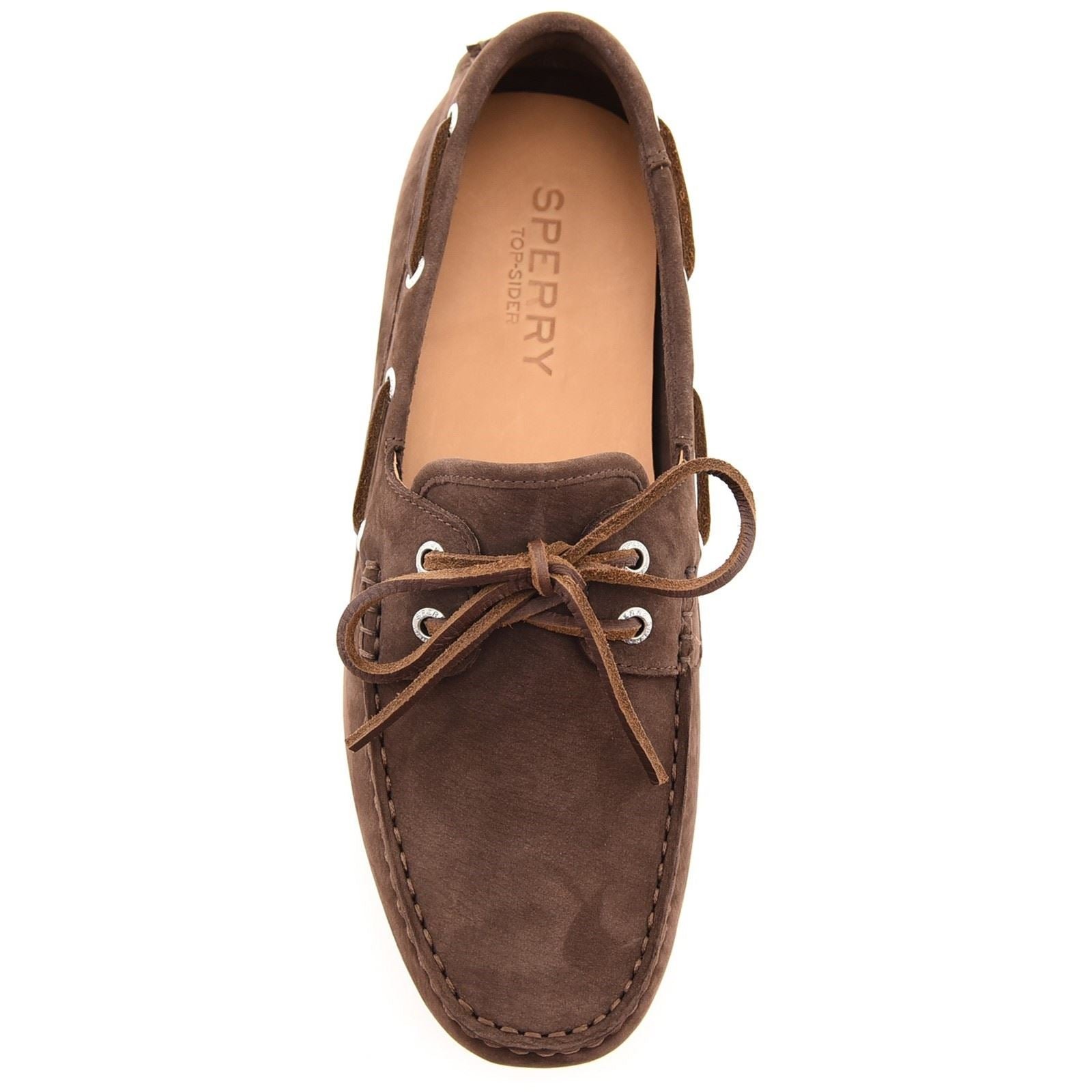 Sperry Orland 2-Eye Driver Leather Men's Brown Boat Shoes