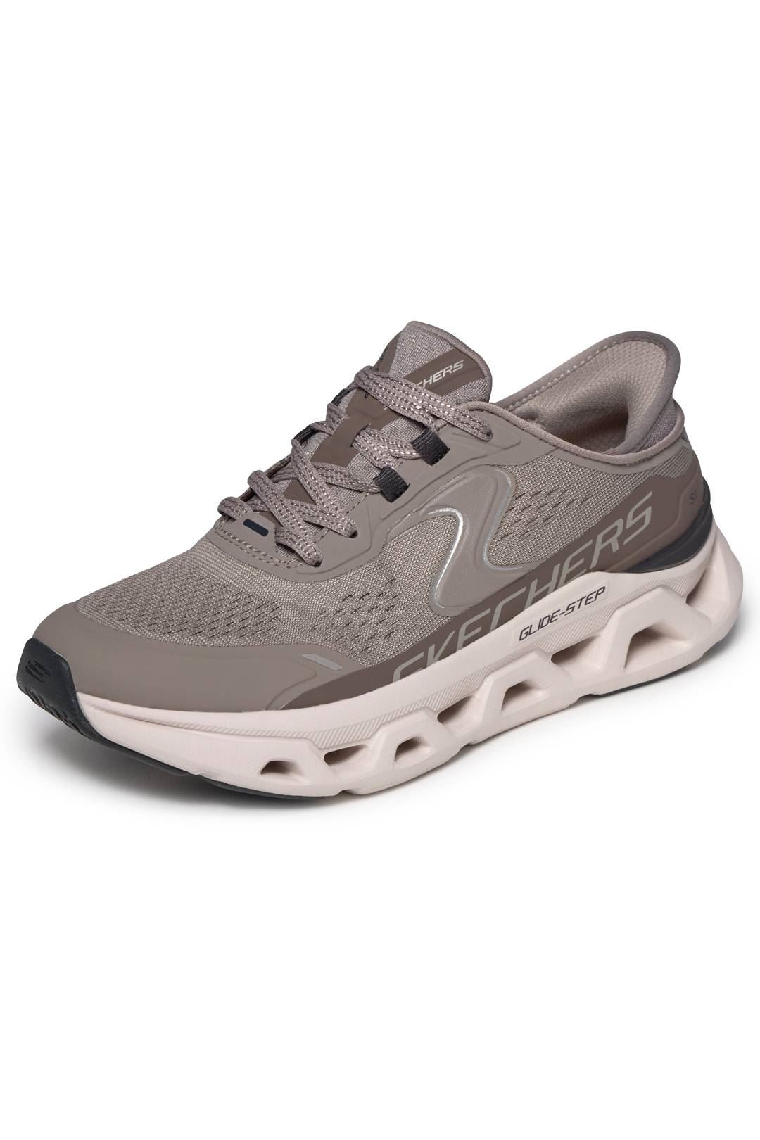 Skechers Slip-Ins Glide Step Altus Mesh Women's Khaki Sneakers