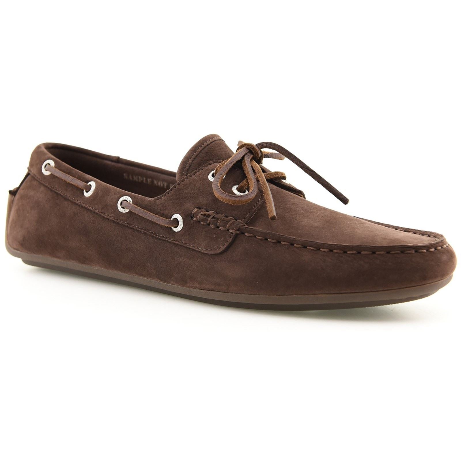 Sperry Orland 2-Eye Driver Leather Men's Brown Boat Shoes