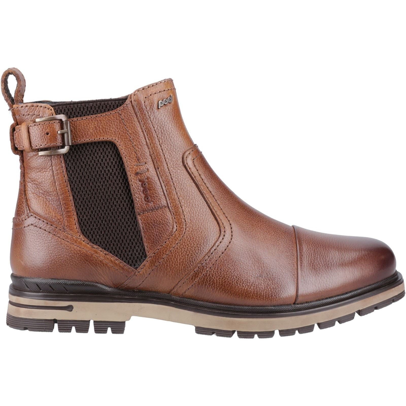 Pod Apollo Leather/Textile Men's Brown Boots