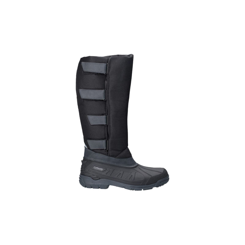 Cotswold Kemble Textile Black Wellington Boots