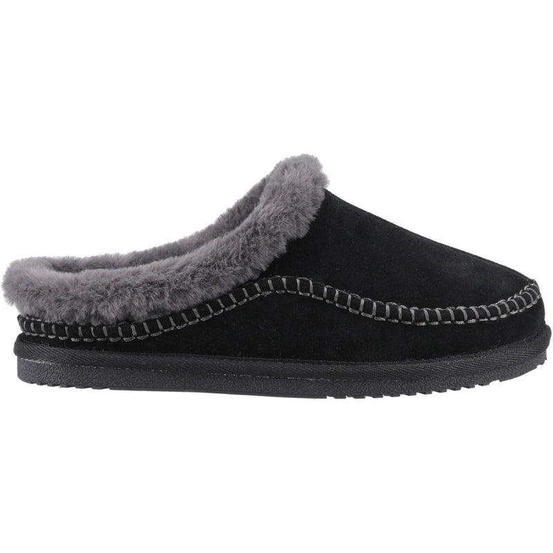 Hush Puppies Anika Suede Women's Black Slippers
