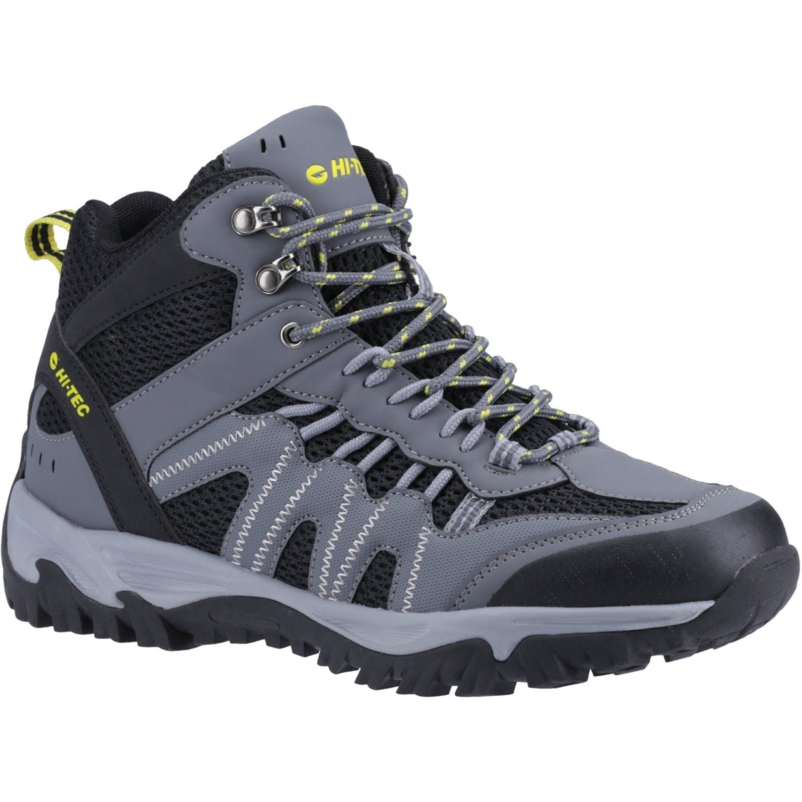 Hi-Tec Jaguar Mid Synthetic Men's Graphite/Black/Citron Hiking Boots