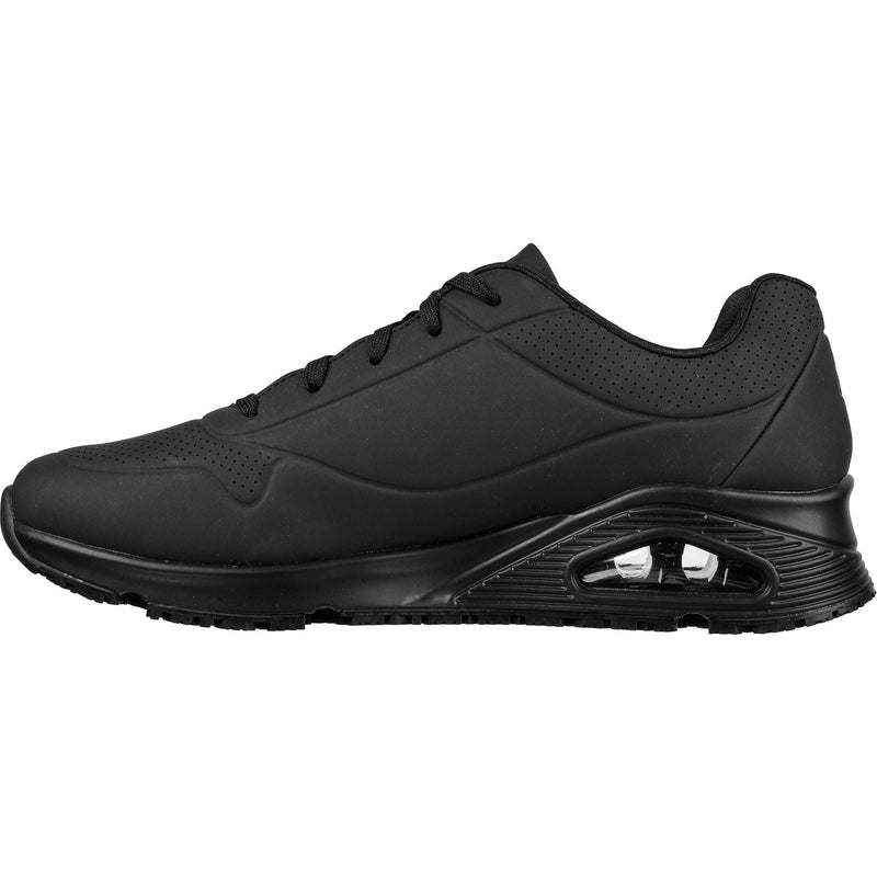 Skechers Workwear Work Relaxed Fit: Uno SR - Sutal Men's Black Safety Sneakers