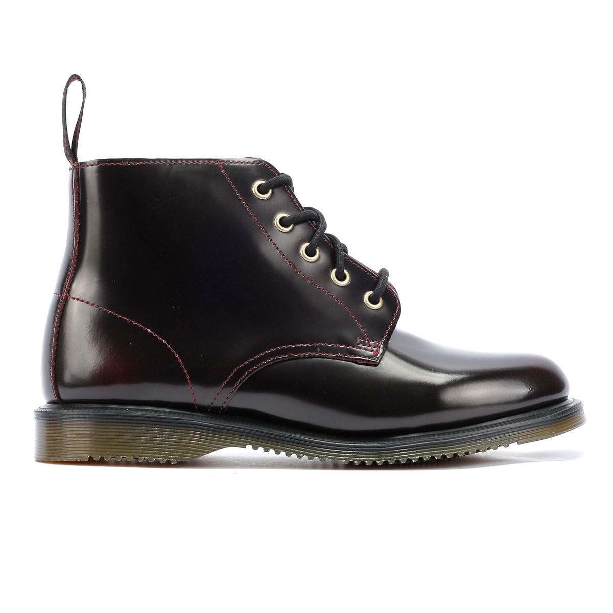 Dr. Martens Emmeline Leather Women s Cherry Red Boots Tower London.US