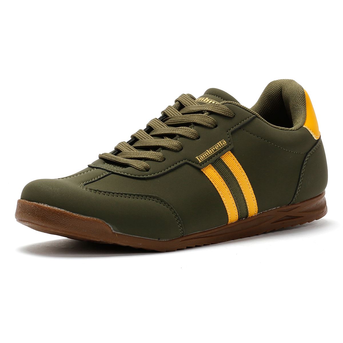 Lambretta Tackle Men's Khaki/Gold Sneakers