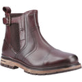 Pod Apollo Leather/Textile Men's Dark Brown Boots
