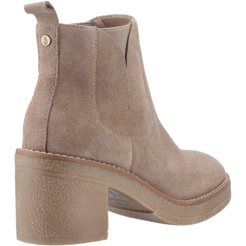 Hush Puppies Felicia Suede Women's Taupe Heeled Chelsea Boots