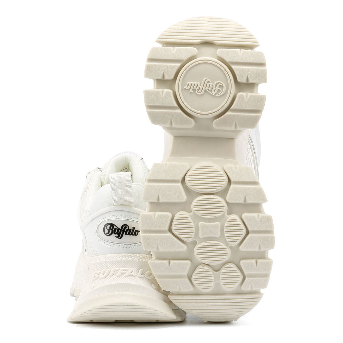 Buffalo Saturn Lace Women's White Sneakers