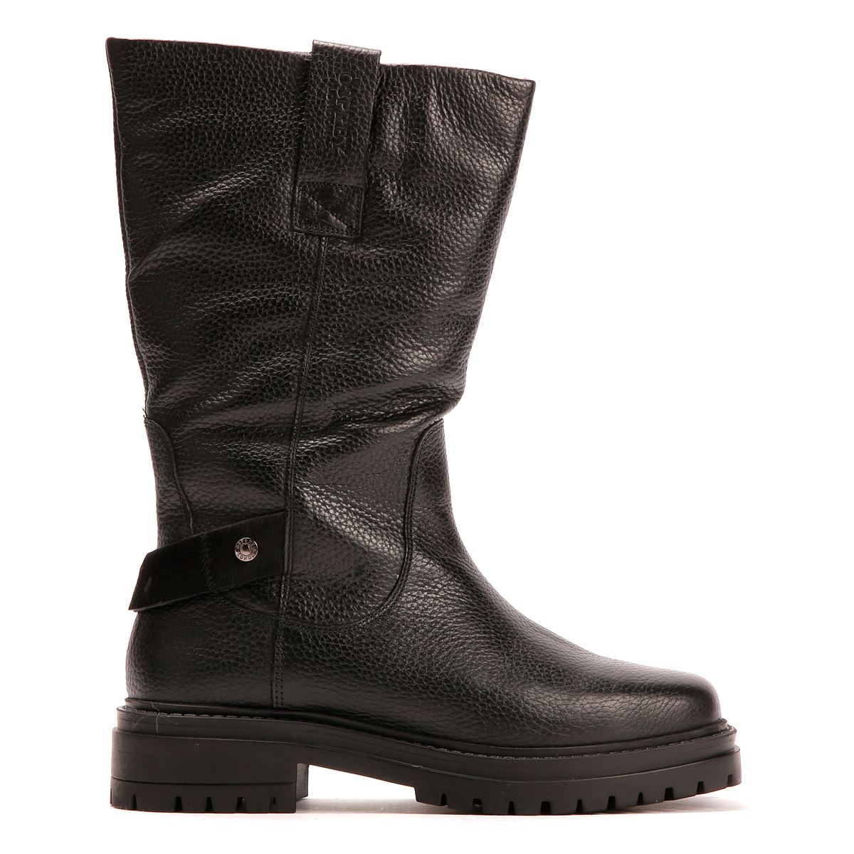 Osprey London The Gabarron Leather Women's Black Boots