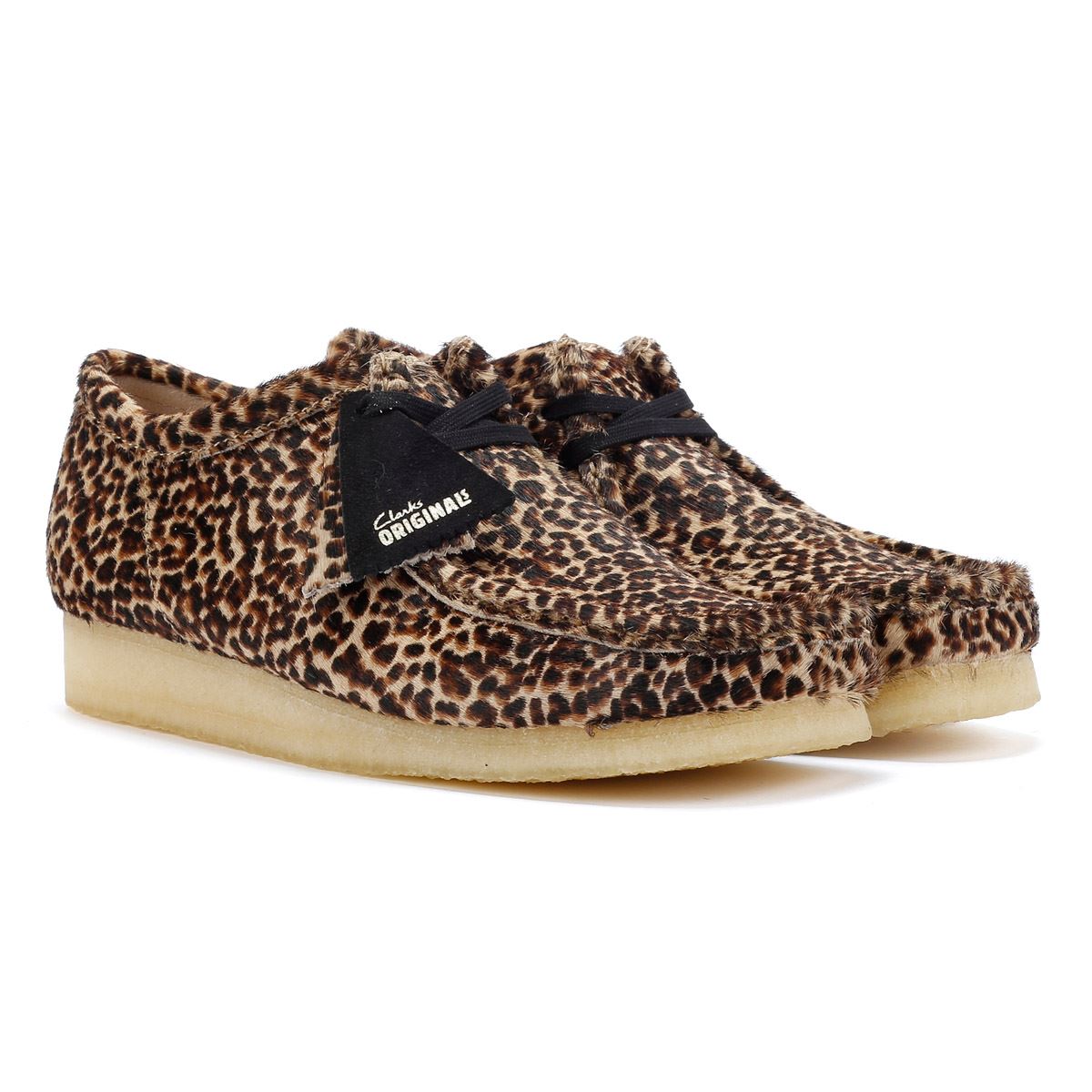 Clarks Originals Wallabee Harajuku Hair-On Leather Men's Leopard Lace-Up Shoes