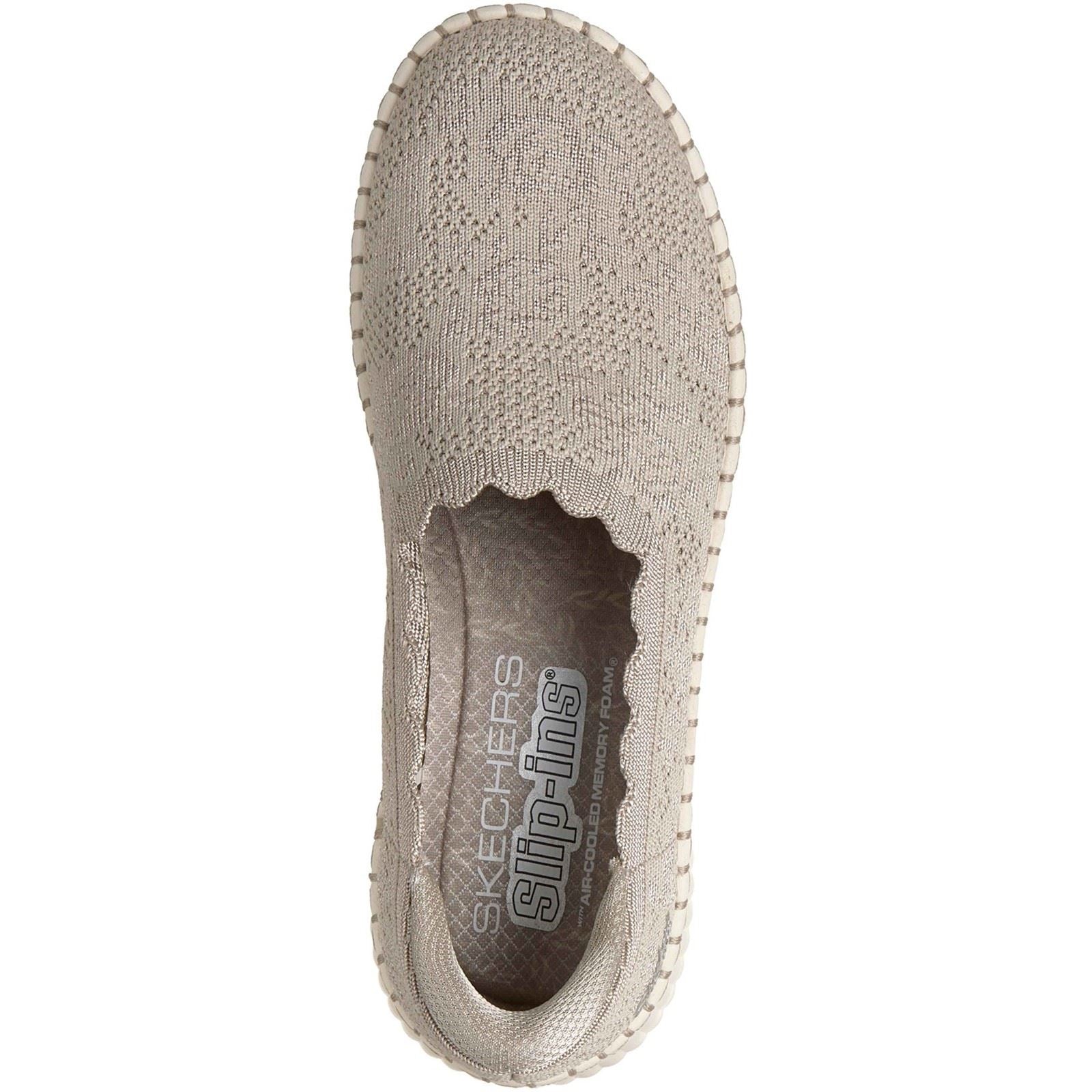 Skechers Wilshire Boulevard Polyester Women's Taupe Sneakers