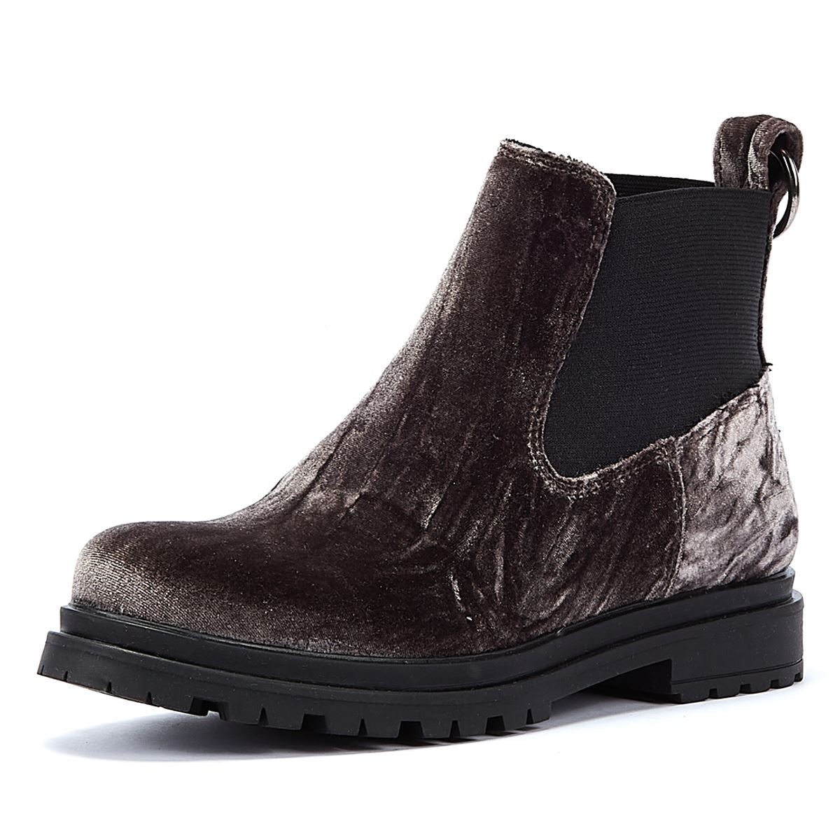 Shoe The Bear Akira Chelsea Velvet Women's Dark Grey Boots