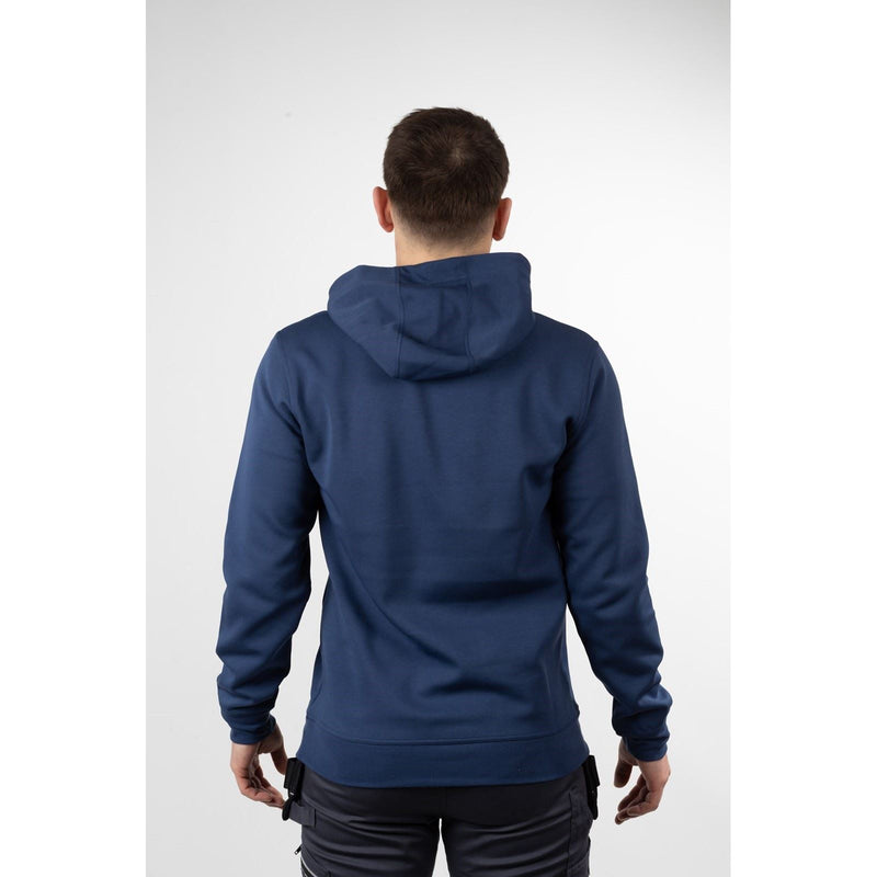Hard Yakka Embossed Pullover Cotton Men's Purple Hooded Sweatshirt