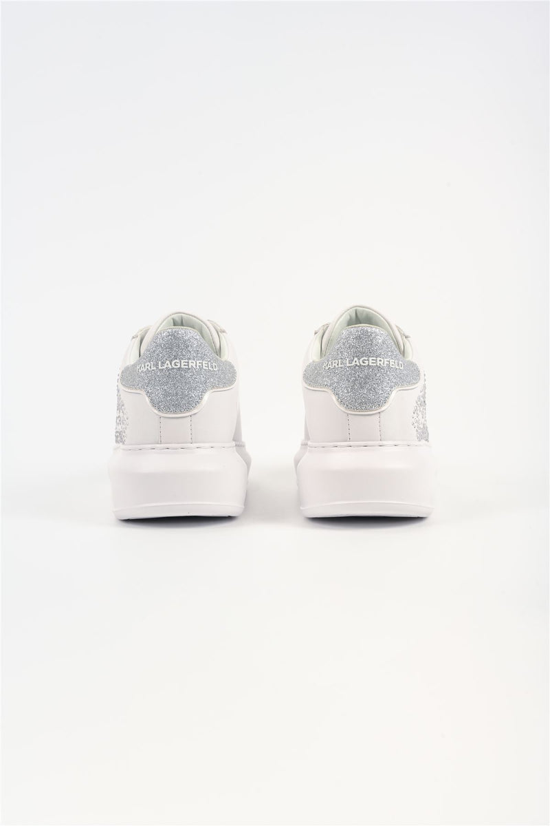 Karl Lagerfeld Kapri Konstellation Leather Women's White/Silver Sneakers