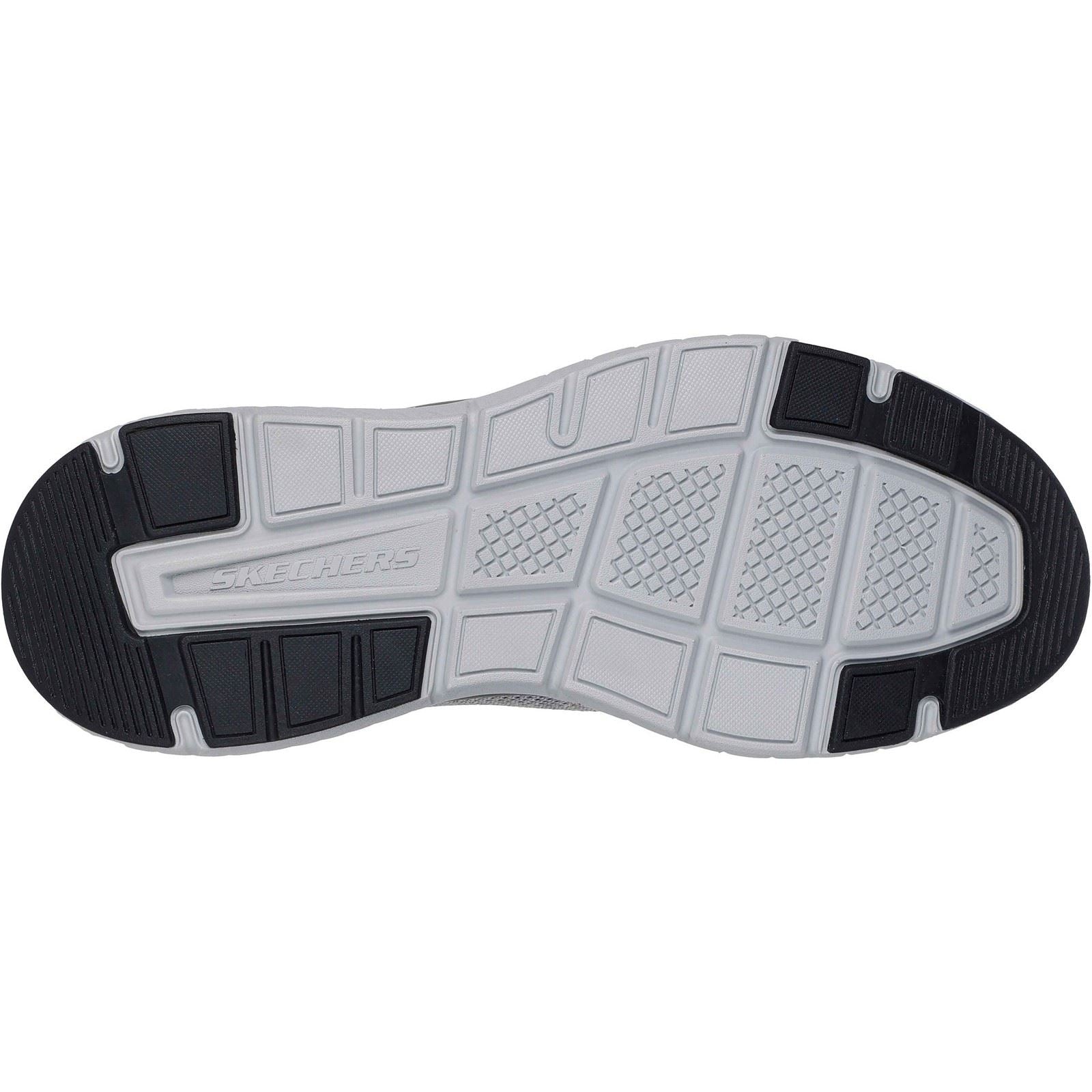 Skechers Arch Fit Crosser Locke Polyester Men's Grey Sneakers