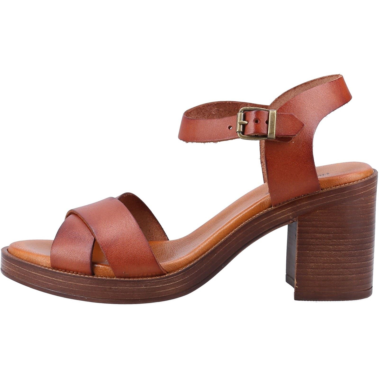 Hush Puppies Georgia Leather Women's Tan Heels