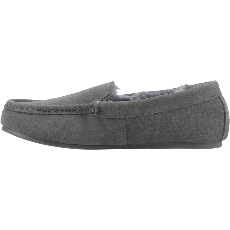 Hush Puppies Annie Mocassin Suede Women's Grey Slippers