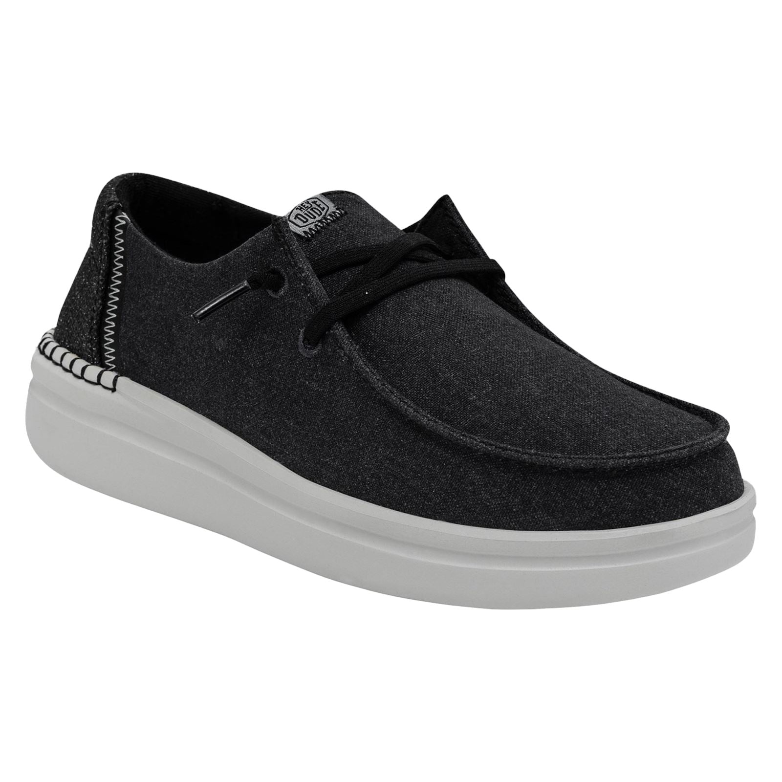 HEYDUDE Wendy Rise Synthetic Women's Black Loafers