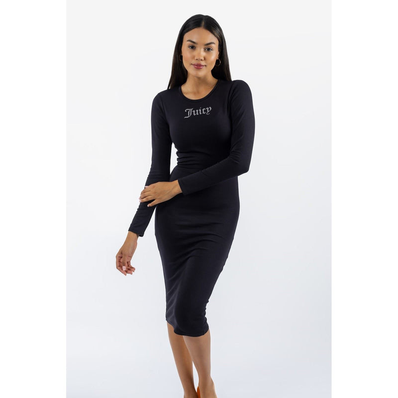 Juicy Couture Dizzie Modal Women's Black Casual Dress