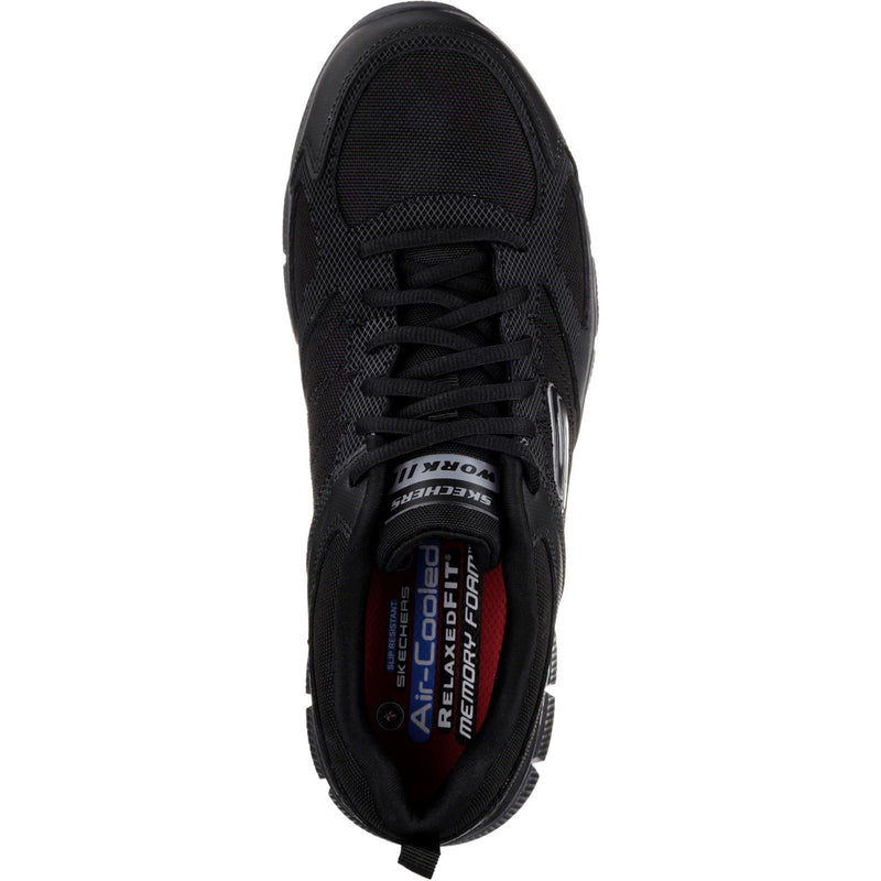 Skechers Workwear Telphin Sanphet Leather Men's Black Safety Trainers