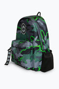 Hype Iconic Boy's Green Glow Camo Backpack