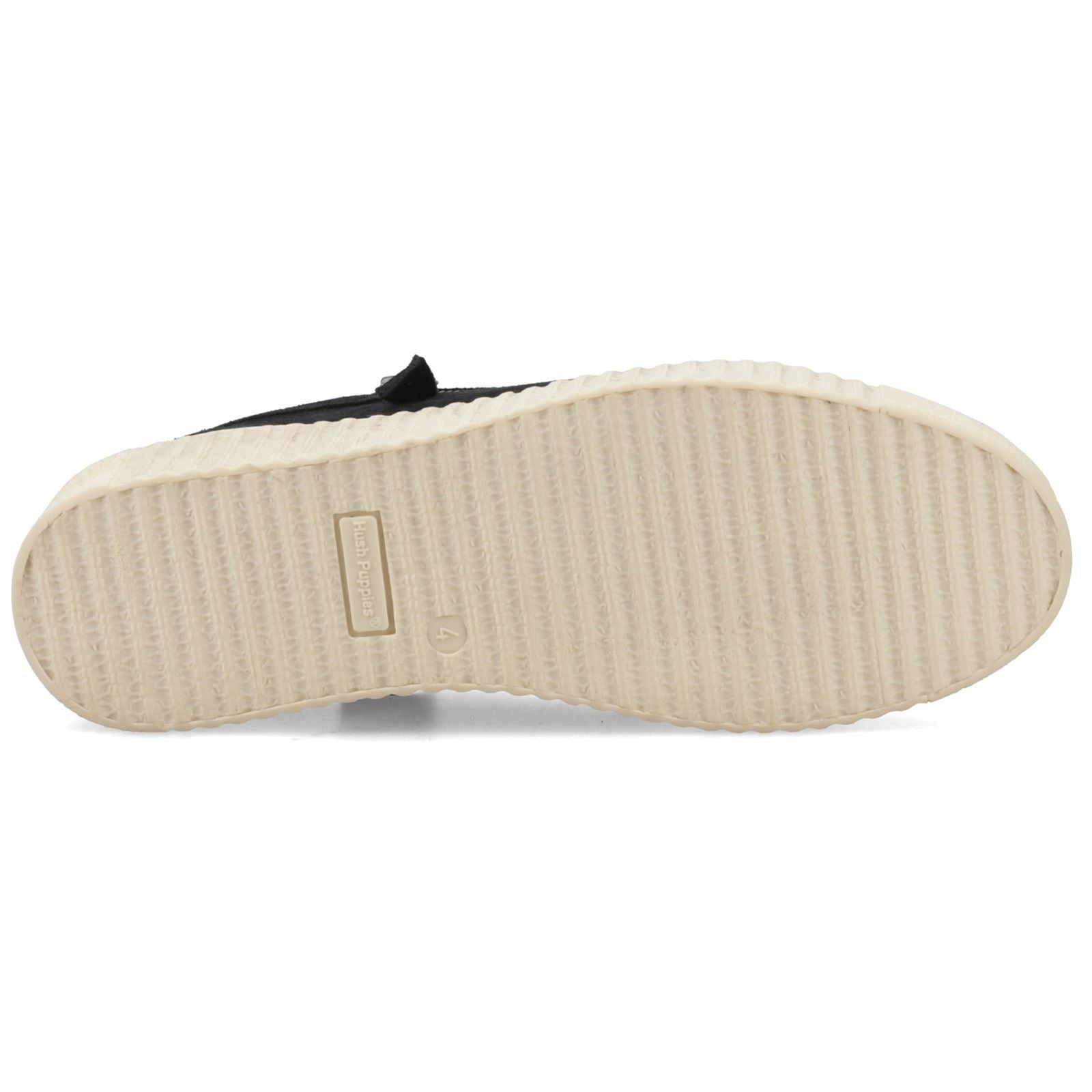 Hush Puppies Tara Suede Leather Women's Black Trainers