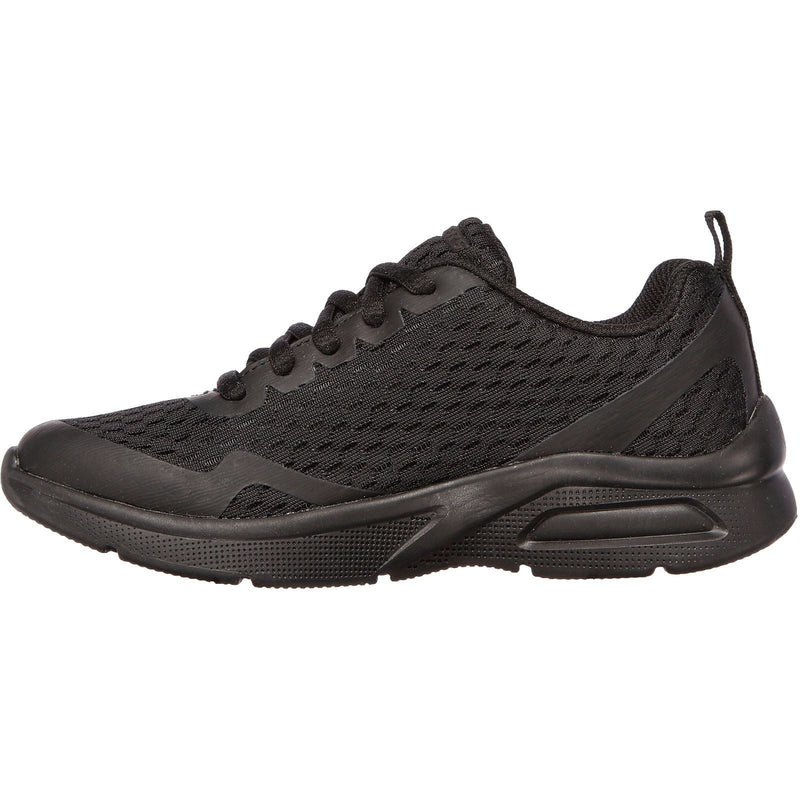 Skechers Microspec Max Synthetic Boys's Black Textile & Trim Sneakers