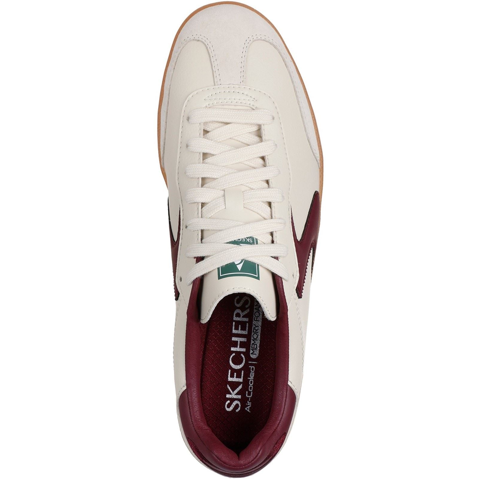 Skechers Hotshot Pyke Synthetic Men's Natural/Burgundy Sneakers