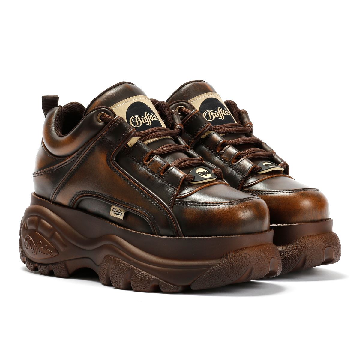 Buffalo Browning Vintage Women's Brown Sneakers