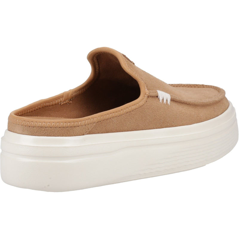 HEYDUDE Austin Lift Classic Leather Women's Tan Mules