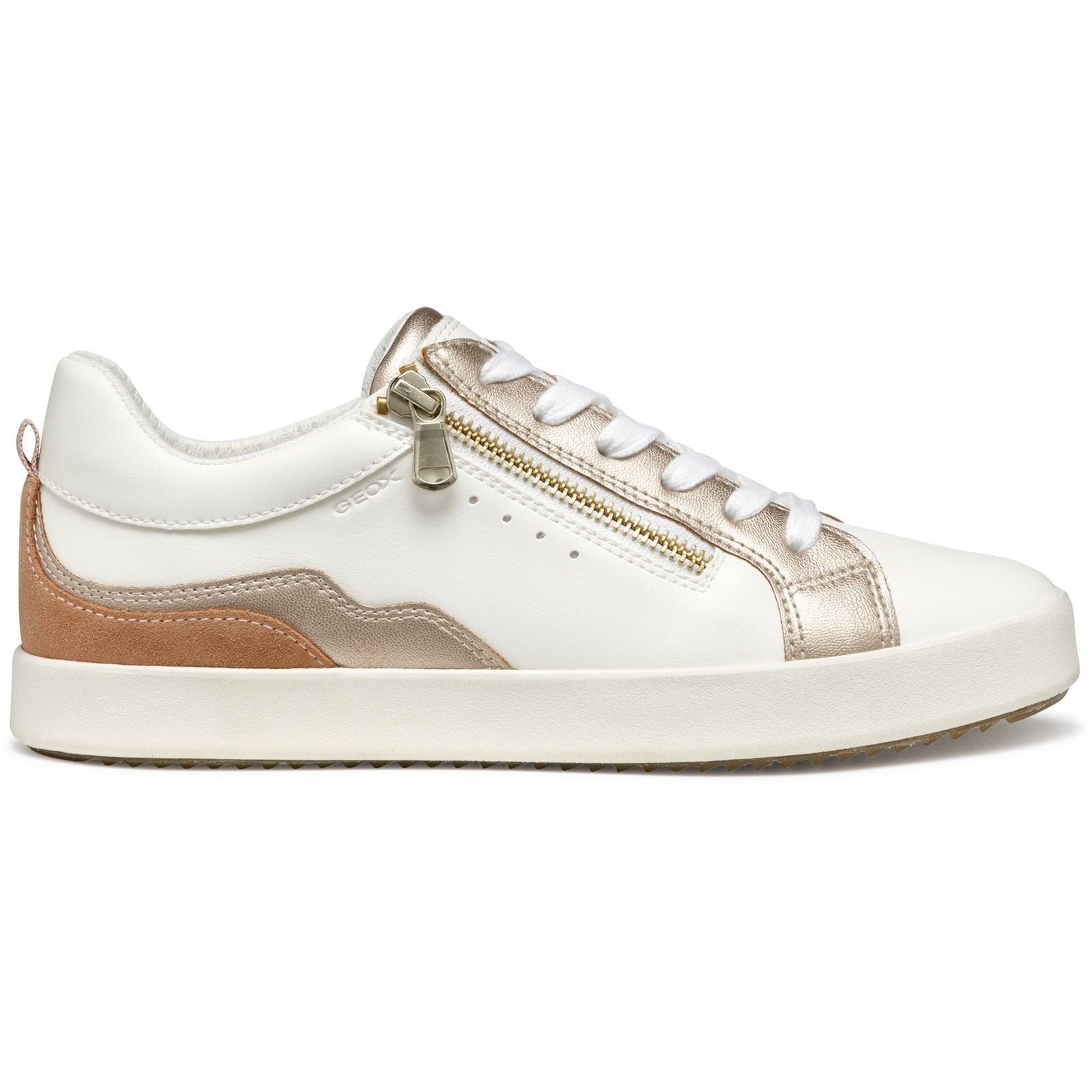 Geox D BLOMIEE Women's Optic White/Nude Sneakers