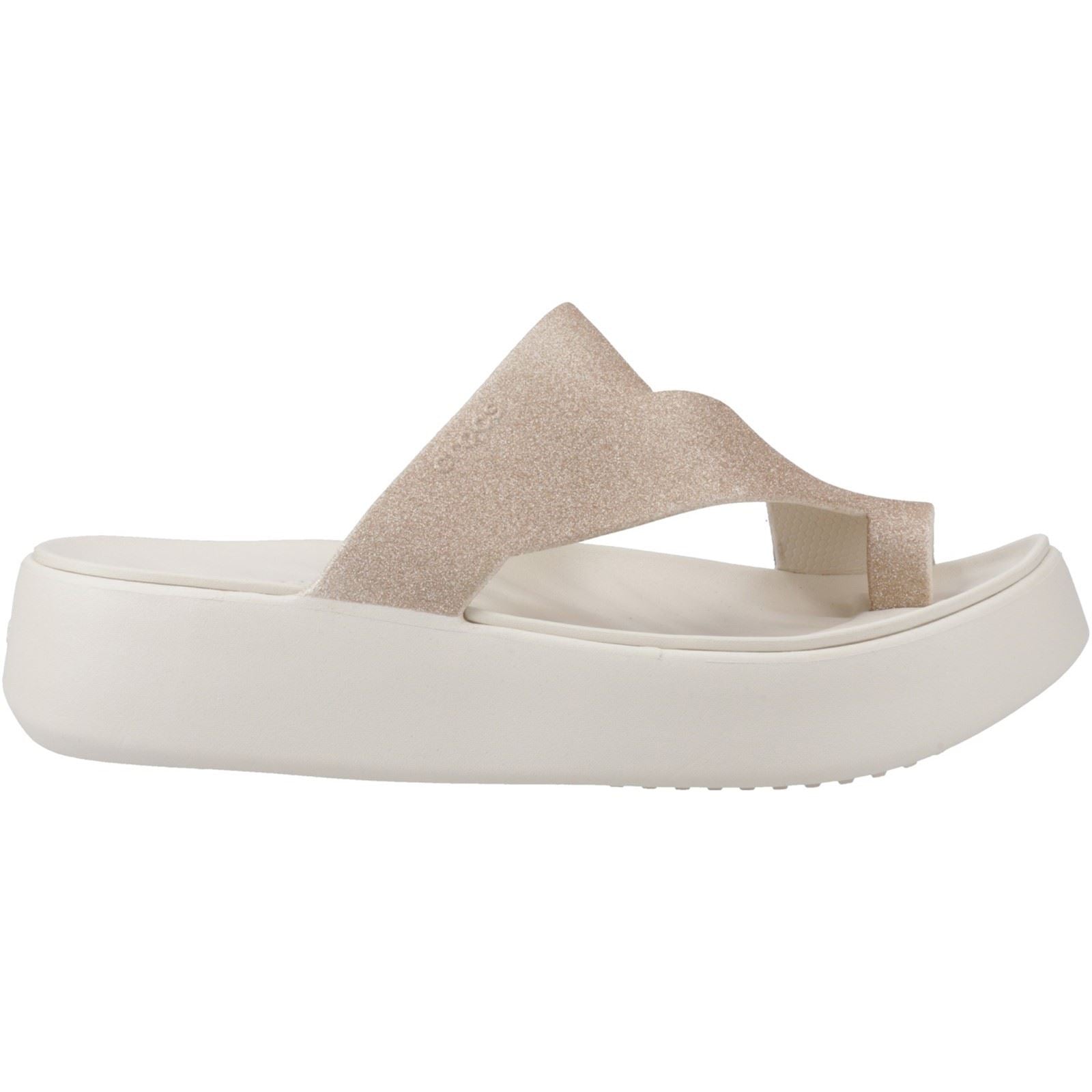 Crocs Getaway Toe Loop Synthetic Women's Stucco Sandals