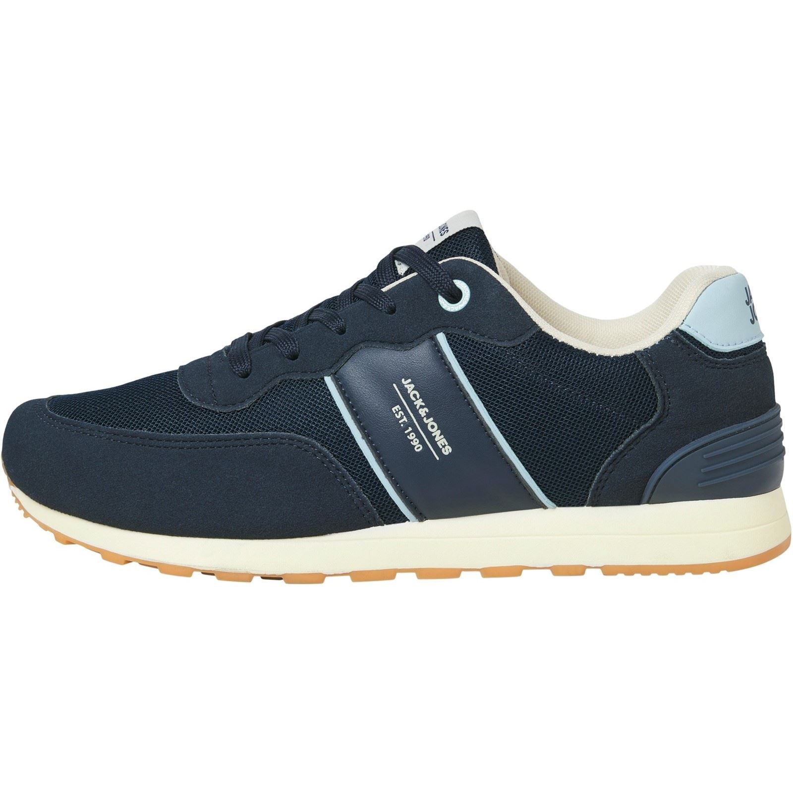 Jack & Jones Spirit Runner Synthetic Men's Navy Blazer/Glacier Ice Sneakers